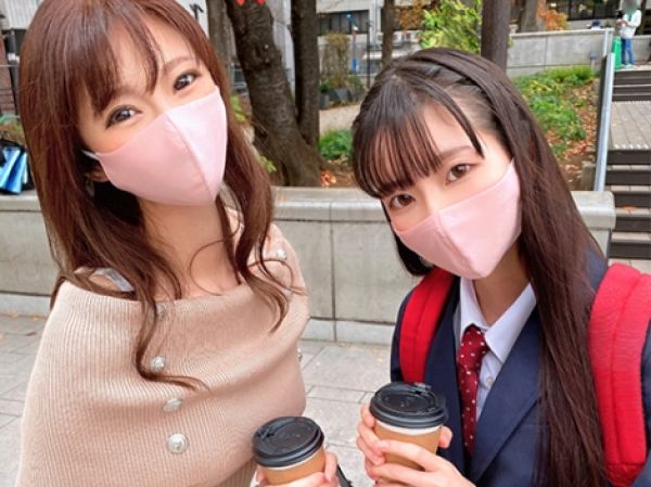 【年の差姉妹のナンパ体験】 28歳と18歳の美人姉妹！ 姉はチンポ依存症でイケメンを誘惑し、妹はドキドキの初体験♡ 街中で始まるエロティックな冒険！