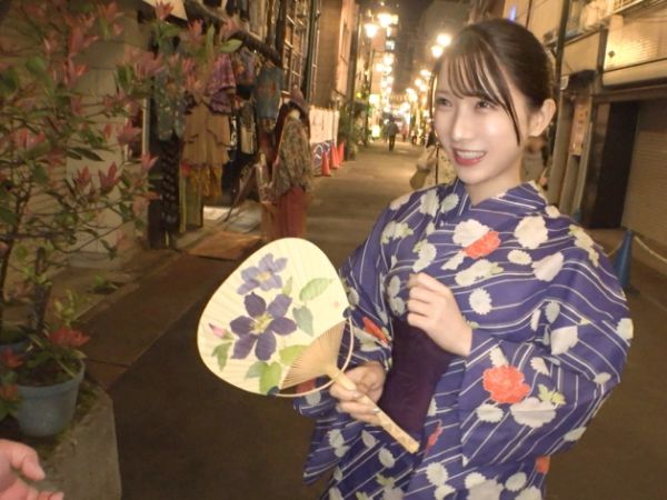 【浴衣美人の浮気SEX】『ダメ…でも気持ちいい…』彼氏待ちの浴衣美女をナンパ！美乳を露わにし、ホテルでエッチな浮気に発展！浴衣を乱してイキまくる姿がエロすぎる！！